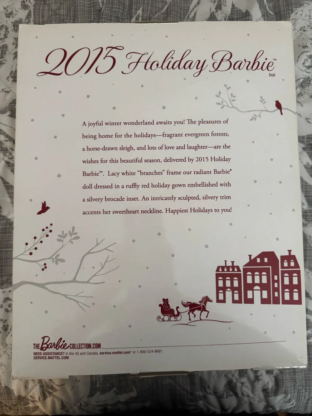 Barbie Collector 2015 Holiday Doll - Red Holiday Gown